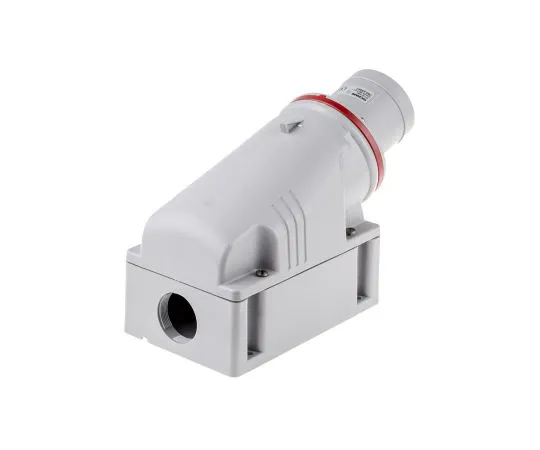 63-6988-70　RS PRO IP44 Red Wall Mount 3P+E Industrial Power Plug, Rated At 63A, 415 V　125-4473