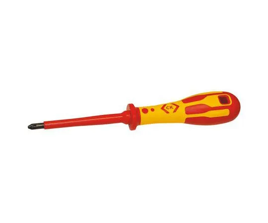 63-7026-75　CK, VDE 1000V Approved Pozidriv VDE Screwdriver PZ1 Tip 80 mm Chrome Vanadium Steel　T49143-1