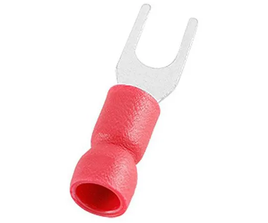 63-6977-71　RS PRO Insulated Crimp Spade Connector, 0.5mm² to 1.5mm², 22AWG to 16AWG, M3.7 (#6) Stud Size Vinyl, Red　125-1957