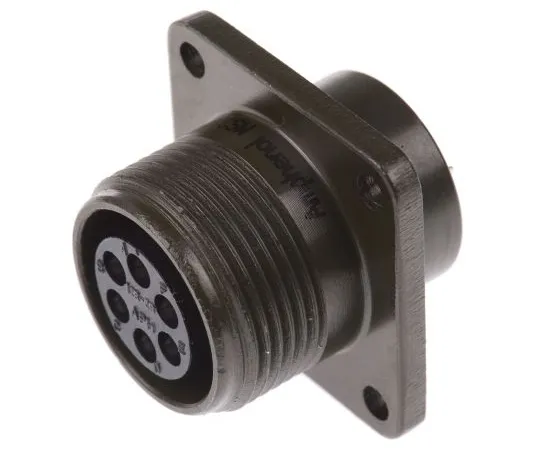 63-6665-14　MIL Standard Round Connectors MS 3102 A Series Female 6 Poles　MS3102A-14S-6S