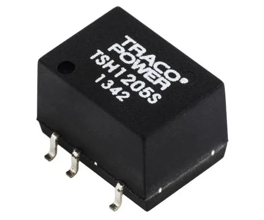 63-7350-57　TRACOPOWER TSH 2W Isolated DC-DC Converter Surface Mount, Voltage in 10.8 → 13.2 V dc, Voltage out 5V dc　TSH 1205S