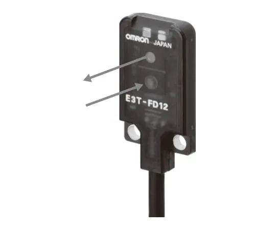 62-4608-52　Photoelectric sensor with built-in amplifier (Ultra-compact / thin) E3T　E3T-FD14MR 2M