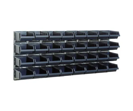 63-6978-60　Raaco Black PP Storage Bin, 440mm x 1040mm　139182