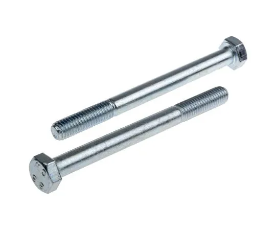 63-6612-07　Clear Passivated, Zinc Steel Hex Bolt, M8 x 90mm　279-666