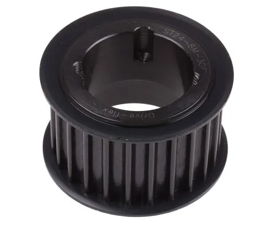 63-6574-37　RS PRO Timing Belt Pulley, Steel 38mm Belt Width x 8mm Pitch, 24 Tooth　184-331