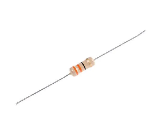 63-7346-68　TE Connectivity 33Ω 1W Carbon Film Fixed Resistor ±5% -500 → -100ppm/°C　CFR100J33R