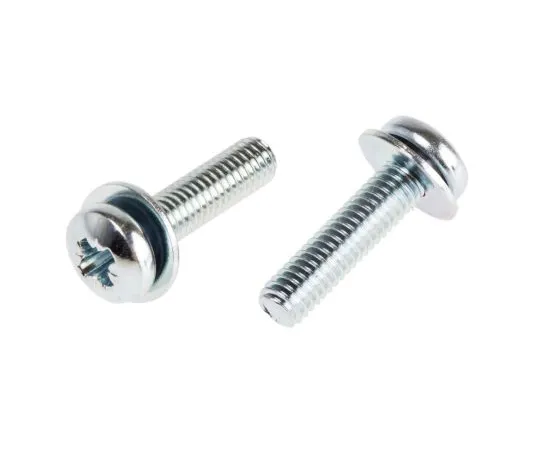 63-6611-73　RS PRO M3 x 12mm Zinc Plated Steel Pan Head Sems Screw, Plain Washer　278-837