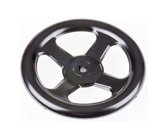 63-6601-45　RS PRO Black Steel Hand Wheel, 200mm　237-328