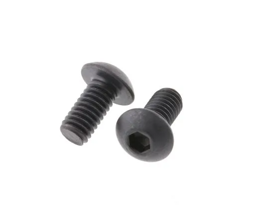 63-6612-66　RS PRO M4 x 8mm Hex Socket Button Screw Black, Self-Colour Steel　281-215