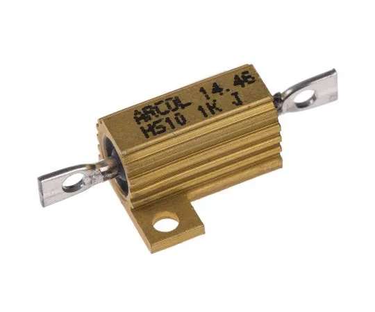 63-7349-17　Arcol HS10 Series Aluminium Ho***d Axial Wire Wound Panel Mount Resistor, 1kΩ ±5% 10W　HS10 1K J