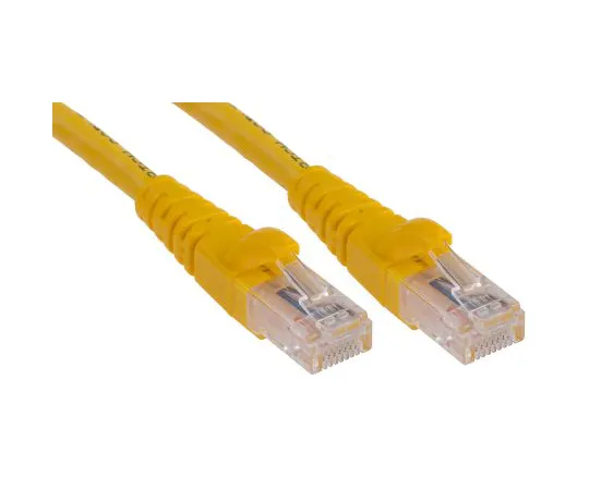 63-6703-11　RS PRO Yellow Cat6 Cable, U/UTP, Male RJ45/Male RJ45, Terminated, 1m　556-629