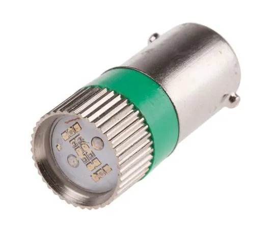 63-6582-32　LED Reflector Bulb, BA9s, Green, Multichip, 10mm dia., 28V dc　205-066