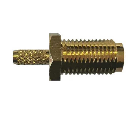 63-6991-28　RF Solutions Straight 50Ω Panel Mount Bulkhead Fitting SMA Connector, Crimp Termination RG174　CON-SMAF-RG174