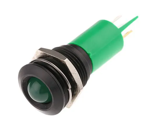 63-6584-41　RS PRO Green Indicator, 115 V dc, 230 V ac, 16mm Mounting Hole Size, Solder Tab Termination　207-719
