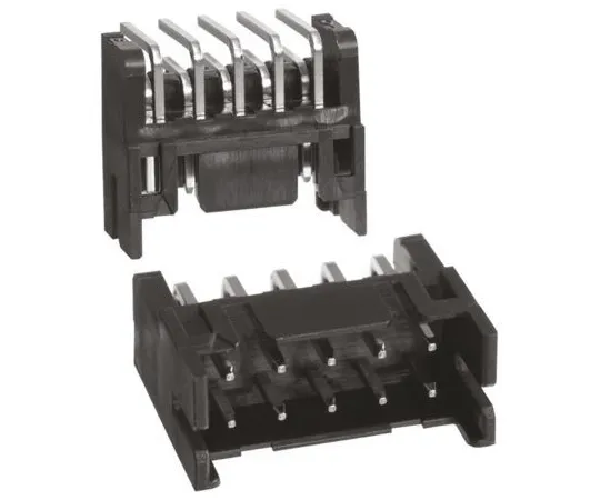 63-6757-90　Board Connection Header DF11 Series 10 Pole 2 mm 2 Row Light Angle 1 Set (40 Pieces)　DF11-10DP-2DS24