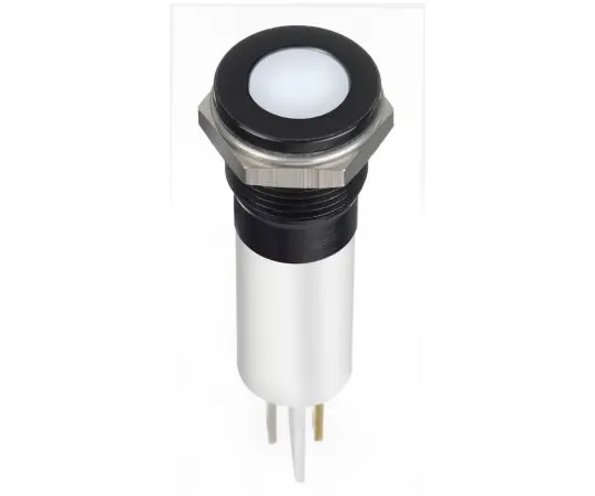63-6950-71　RS PRO White Indicator, 220 V ac, 12mm Mounting Hole Size, Faston, Solder Lug Termination, IP67　124-6430