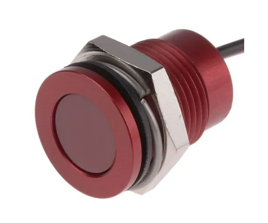 63-6780-56　RS PRO Red Indicator, 24 V dc, 14mm Mounting Hole Size, Lead Wires Termination, IP67　111-6569