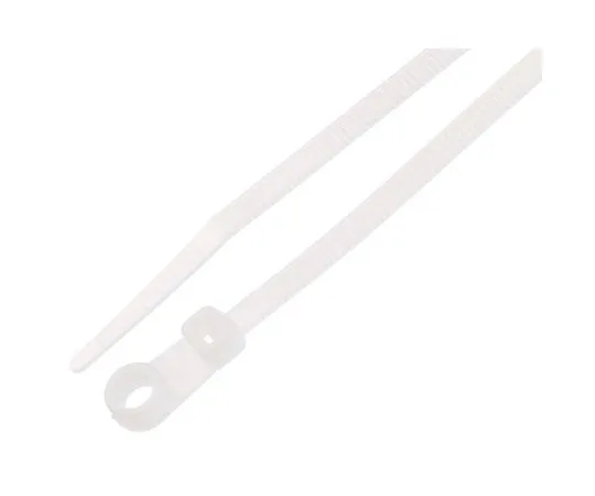63-6711-37　RS PRO Natural Cable Tie Nylon Screw Mount, 221.3mm x 4.2 mm　601-091