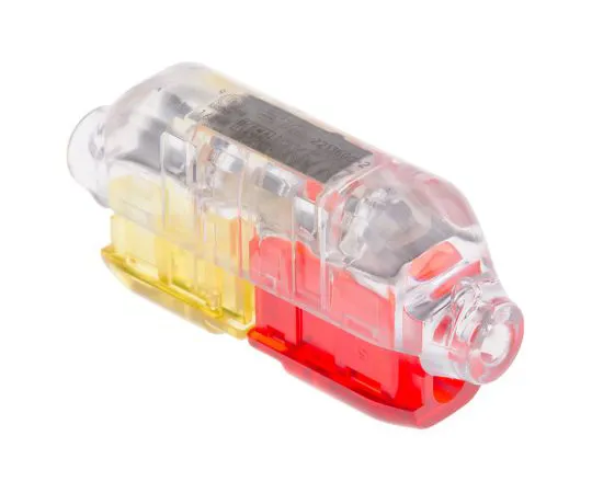 63-7019-60　TE Connectivity In Line Wire Splice Connector, Clear, Insulated, Tin Plated 0.75 → 2.5 mm², 1.5 → 4 mm²,　2213600-2