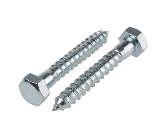 63-6732-98　RS PRO Hex Coach Screw, Steel Bright Zinc Plated, 12mm x 80mm　825-168