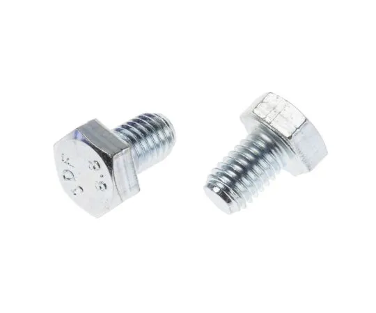 63-6695-64　Zinc plated & clear Passivated Steel Hex M8 x 12mm Set Screw　527-482