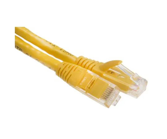63-6703-63　RS PRO Yellow Cat6 Cable, U/UTP, Male RJ45/Male RJ45, Terminated, 2m　556-932