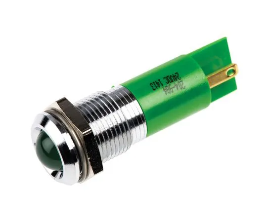 63-6582-28　RS PRO Green Indicator, 24 V dc, 14mm Mounting Hole Size, Solder Tab Termination　204-984