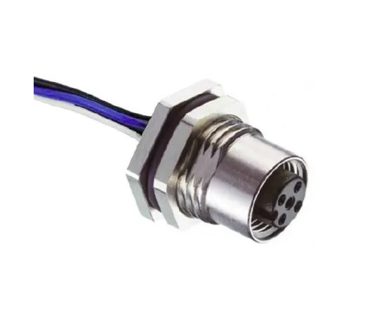 63-6953-82　RS PRO Straight M12 to Unterminated Connector & Cable, 5 Core 100mm Cable　124-7078