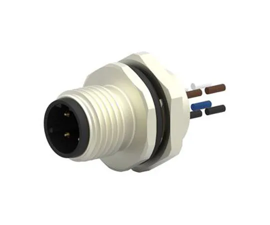 63-7041-42　TE Connectivity, T417 Series, Straight M12 to Unterminated Industrial Automation Cable Assembly, 4 Core 220mm Cable　T4171210504-001
