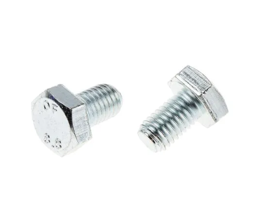 63-6695-68　Clear Passivated, Zinc Steel Hex M10 x 16mm Set Screw　527-555