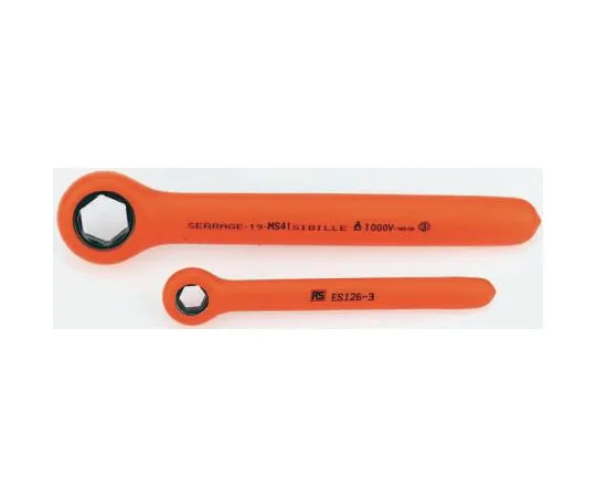 63-7327-32　Sibille Insulated 19 mm Ratchet Ring Spanner, Hexagon　MS41RS-19