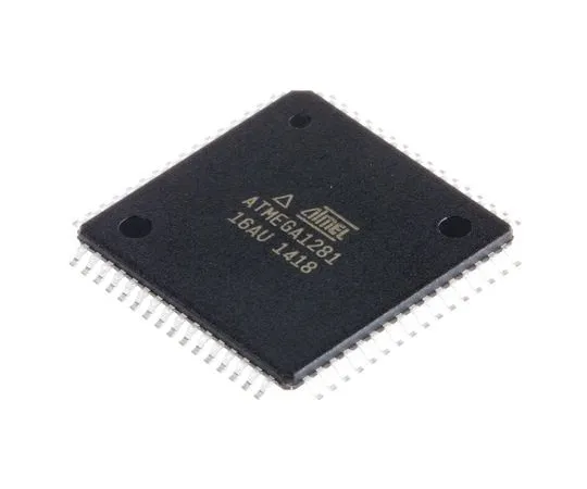 63-7014-92　Microchip ATMEGA1281-16AU, 8bit AVR Microcontroller, 16MHz, 128 kB Flash, 64-Pin TQFP　ATMEGA1281-16AU
