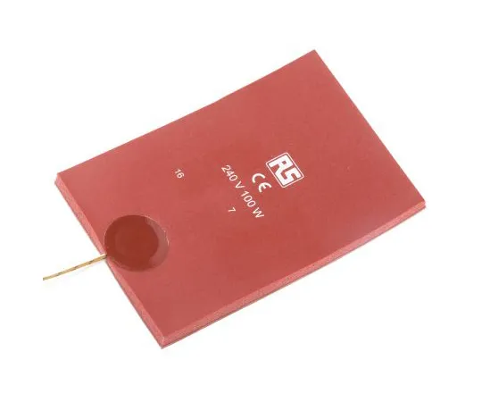 63-6756-88　RS PRO Silicone Heater Mat, 100 W, 100 x 150mm, 240 V ac　106-5407