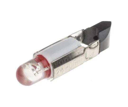 63-6586-33　LED Reflector Bulb, Telephone Slide, Red, Single Chip, 5.5mm dia., 24V ac/dc　210-052
