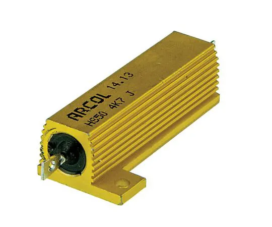 63-7348-95　Arcol HS50 Series Aluminium Ho***d Axial Wire Wound Panel Mount Resistor, 4.7kΩ ±5% 50W　HS50 4K7 J
