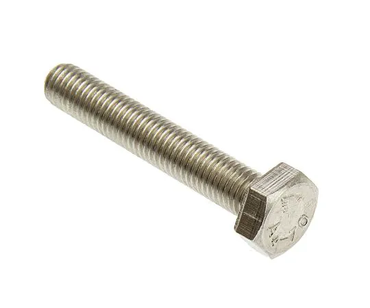 63-6576-63　Plain Stainless Steel Hex, Hex Bolt, M10 x 60mm　190-412