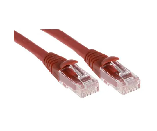 63-6702-65　RS PRO Red Cat6 Cable, U/UTP, Male RJ45/Male RJ45, Terminated, 3m　556-336