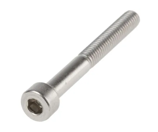 63-6955-87　RS PRO M4 x 35mm Hex Socket Cap Screw Plain Stainless Steel　124-7349