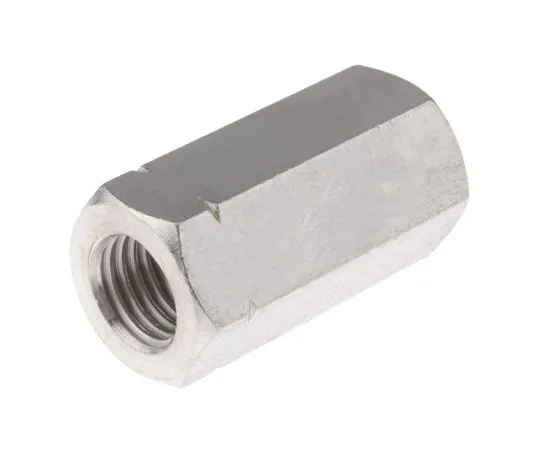 63-6733-04　48mm Plain Stainless Steel Coupling Nut, M16, A2 304　825-304