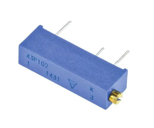 63-7349-67　1kΩ Through Hole Trimmer Potentiometer 0.5W Side Adjust Vishay 43P Series　M43P102KB40