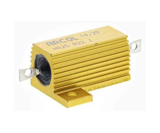 63-7349-37　Arcol HS25 Series Aluminium Ho***d Axial Wire Wound Panel Mount Resistor, 220mΩ ±5% 25W　HS25 R22 J