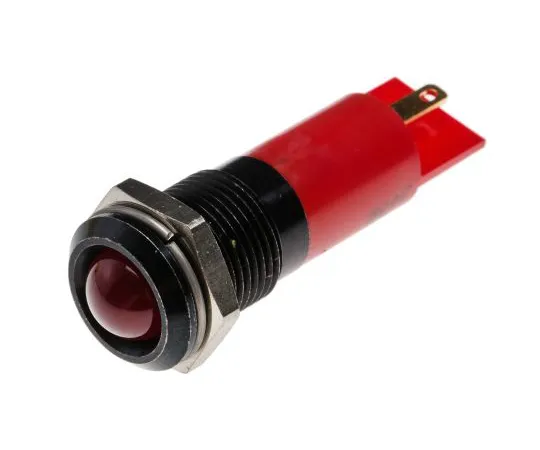 63-6582-94　RS PRO Red Indicator, 24 V ac/dc, 14mm Mounting Hole Size, Solder Tab Termination　206-047