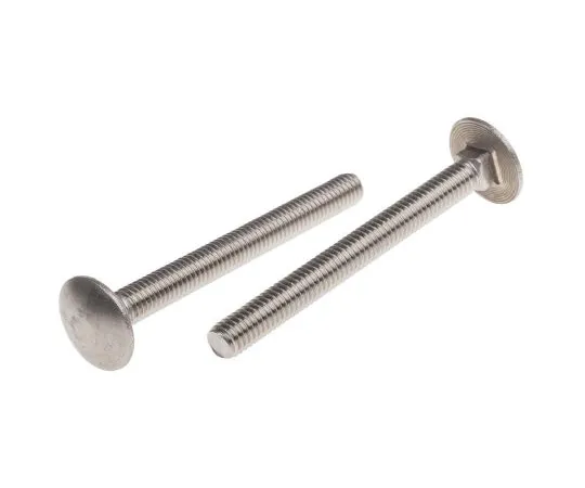 63-6833-55　Plain Stainless Steel Coach Bolt, M6 x 60mm　122-4423