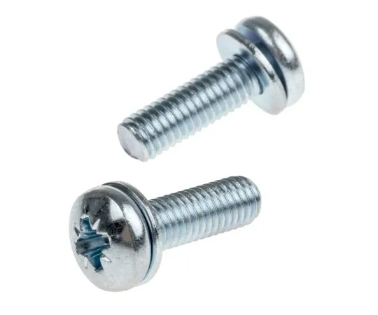 63-6611-93　RS PRO M5 x 16mm Zinc Plated Steel Pan Head Sems Screw, Spring Washer　279-240