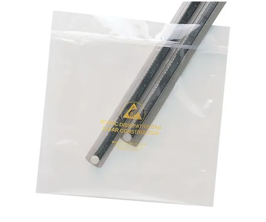 63-6867-36　Dissipative Clear Zip Bag,75x125mm,100　122-9158