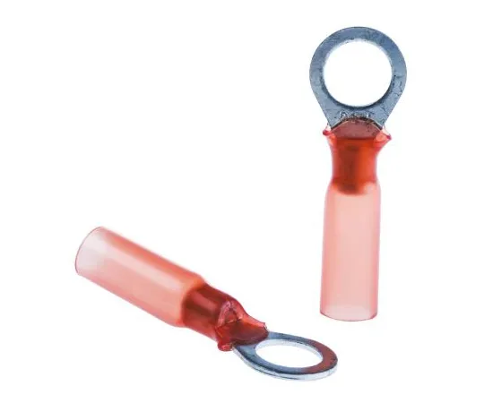 63-6657-08　Insulated Round Crimp Terminal Stud Diameter: M6 Red DuraSeal Series 22 AWG to 18 AWG　DR-2-60