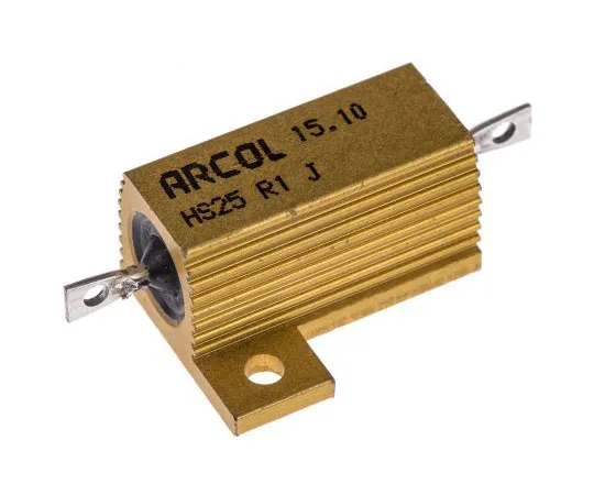 63-7348-86　Arcol HS25 Series Aluminium Ho***d Axial Wire Wound Panel Mount Resistor, 100mΩ ±5% 25W　HS25 R1 J