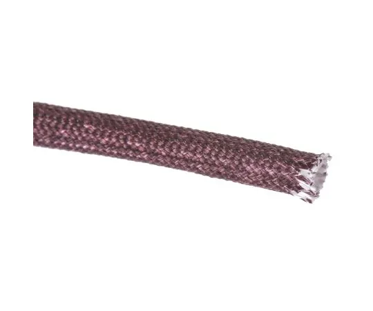 63-6631-66　RS PRO Braided Acrylic Fibreglass Brown Cable Sleeve, 4mm Diameter, 5m Length　399-568
