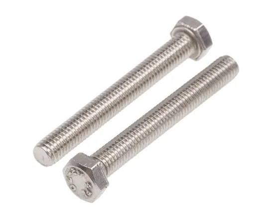 63-6614-19　Plain Stainless Steel Hex M5 x 40mm Set Screw　289-001