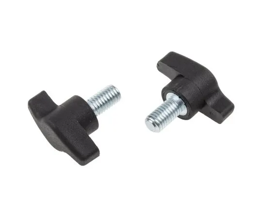 63-6666-65　RS PRO Black Wing Clamping Knob, M8　478-440